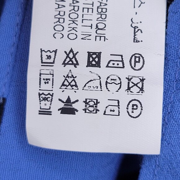 ZARA Blue Polka Dot Off The Shoulder Blouse, Size XS - Picture 7 of 7